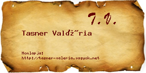 Tasner Valéria névjegykártya