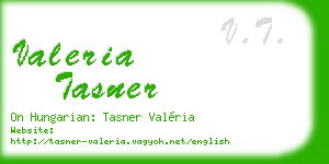 valeria tasner business card